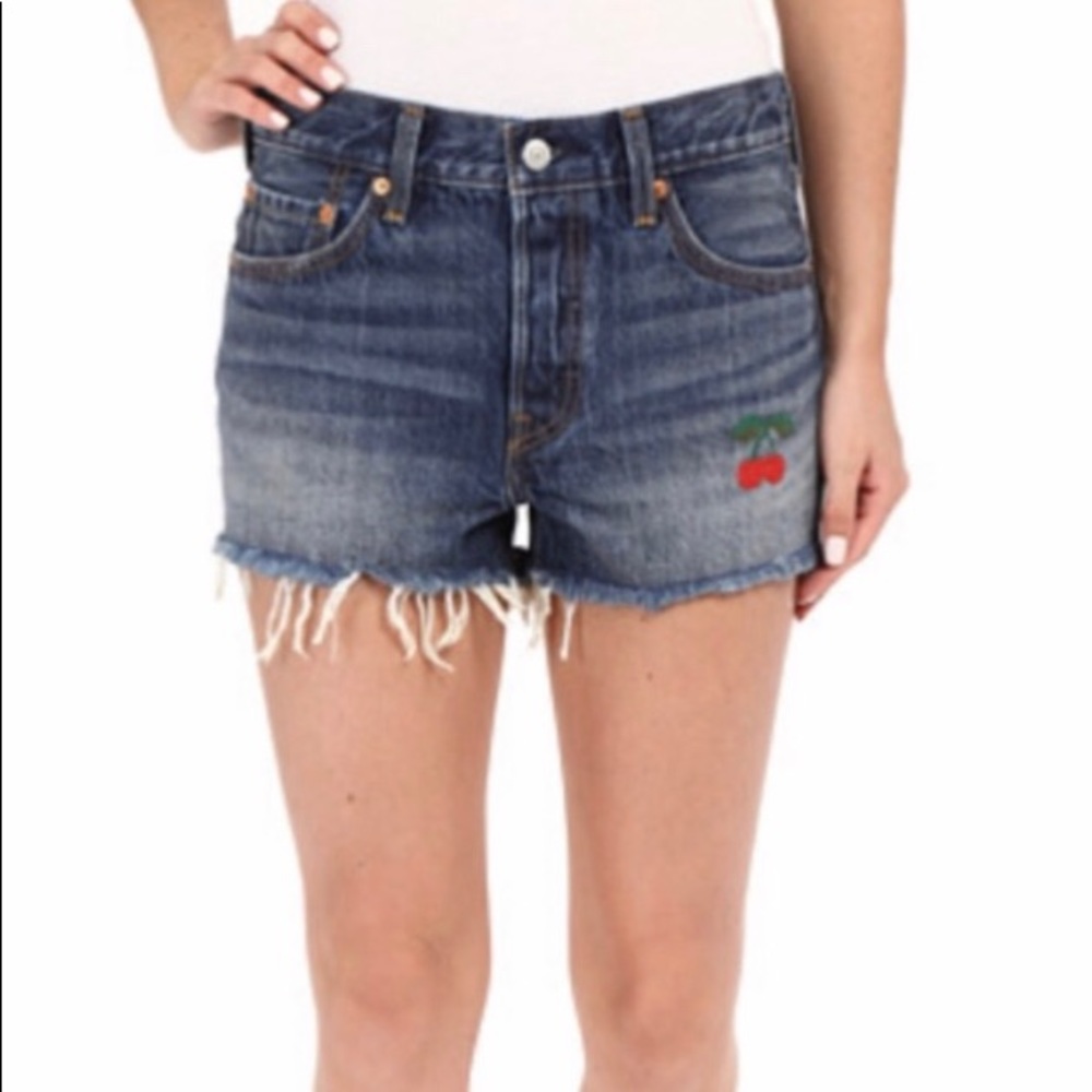 Levi’s Vintage Cherry Patch Jean Shorts